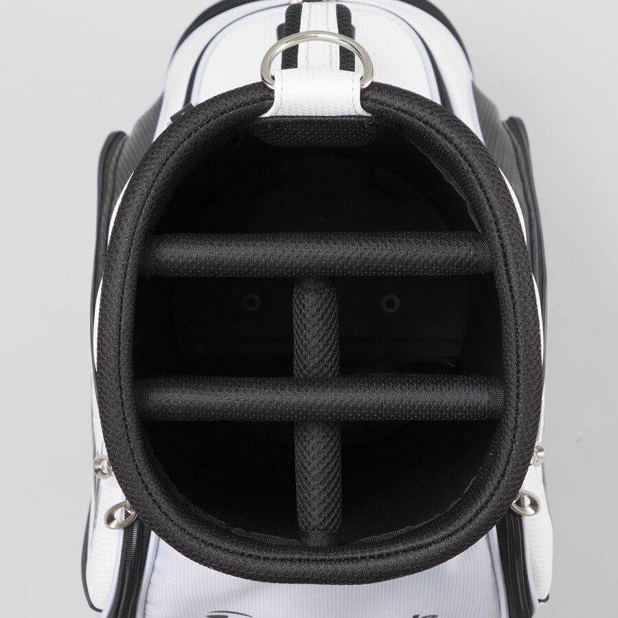 TaylorMade TRUE-LITE CART BAG ブラック/ホワイト TaylorMade テーラーメイド ゴルフ TD271 トゥルーライト